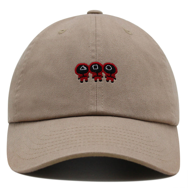 Squid Character Premium Dad Hat Embroidered Baseball Cap Game Red Uniform