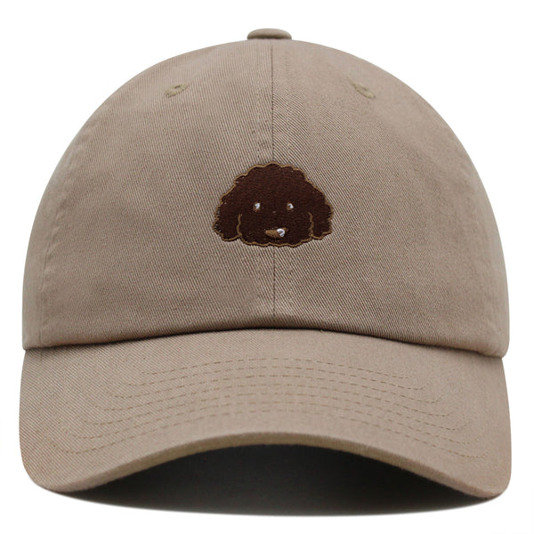 Brown Poodle Premium Dad Hat Embroidered Baseball Cap Dog Puppy