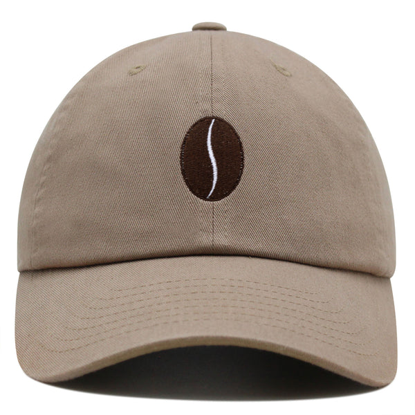 Coffee Bean Premium Dad Hat Embroidered Baseball Cap Caffeine Cafe