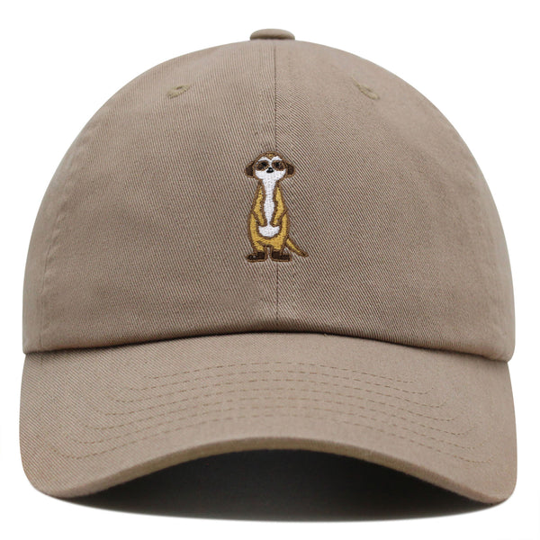 Meerkat Premium Dad Hat Embroidered Baseball Cap Lion Observer