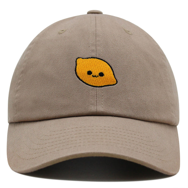 Lemon Premium Dad Hat Embroidered Baseball Cap Citrus Lime