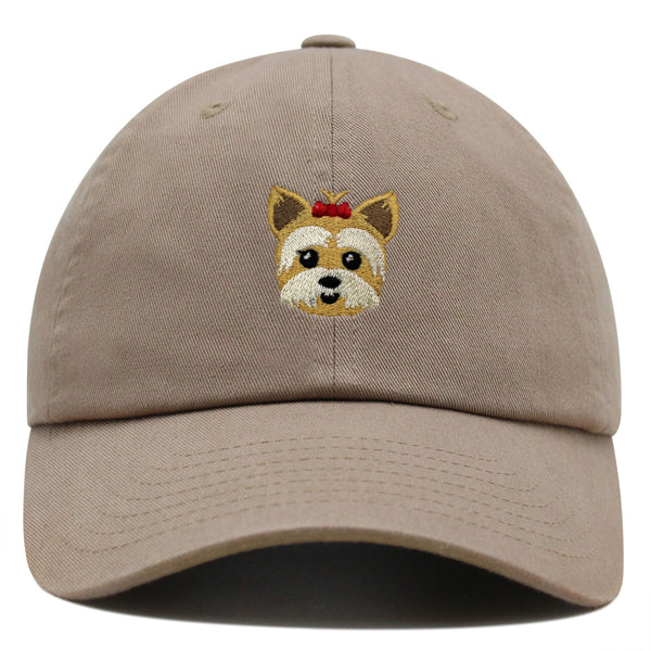 Yorkshire Terrier Premium Dad Hat Embroidered Baseball Cap Puppy Yorkie