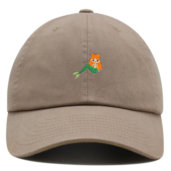 Mermaid Premium Dad Hat Embroidered Baseball Cap Fish Girl