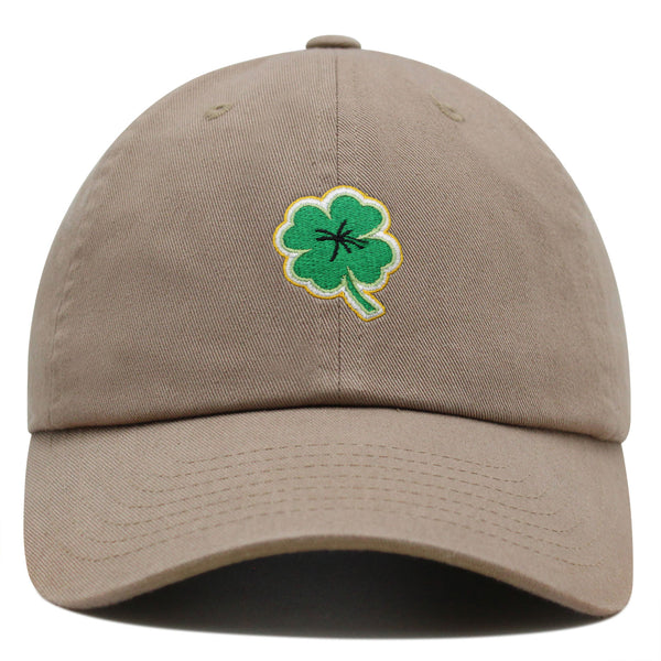 Clover Premium Dad Hat Embroidered Baseball Cap Lucky Plant