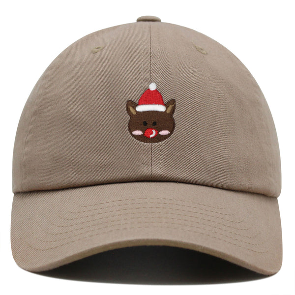 Reindeer Premium Dad Hat Embroidered Baseball Cap Christmas Gift