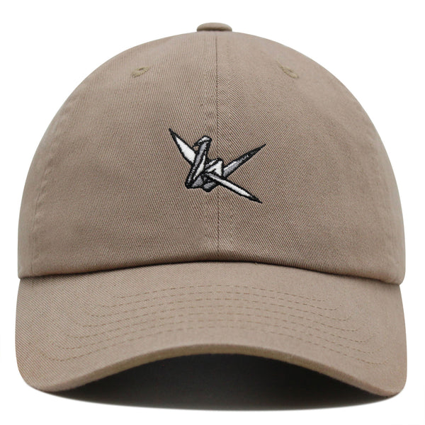 Origami Crane Premium Dad Hat Embroidered Baseball Cap Paper Swan