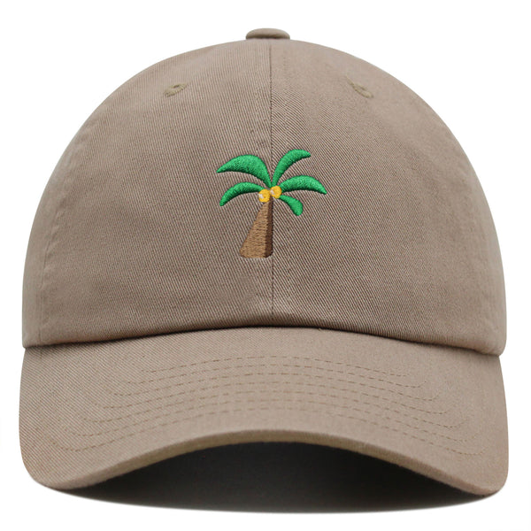 Palm Tree Premium Dad Hat Embroidered Baseball Cap Coconut