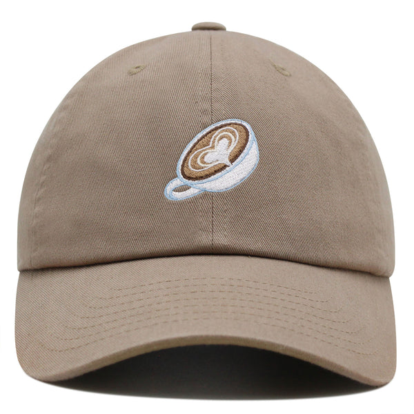 Latte Premium Dad Hat Embroidered Baseball Cap Coffee Cafe