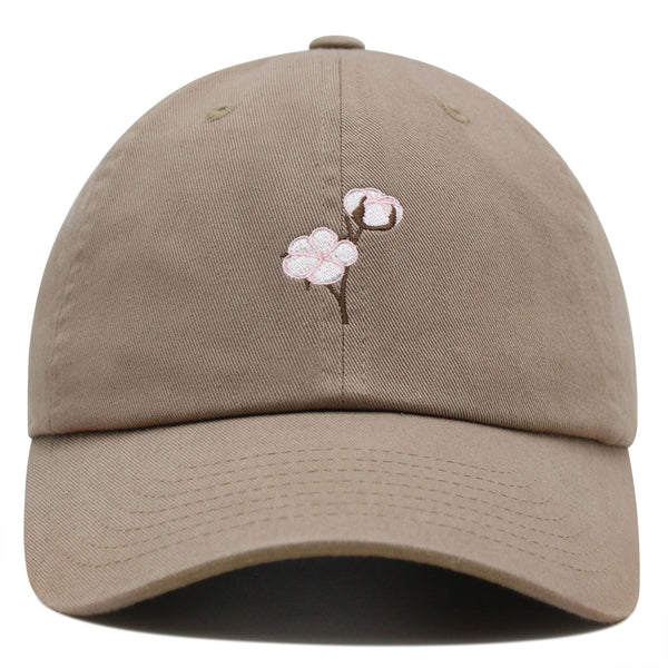 Cotton Flower Premium Dad Hat Embroidered Baseball Cap Tree