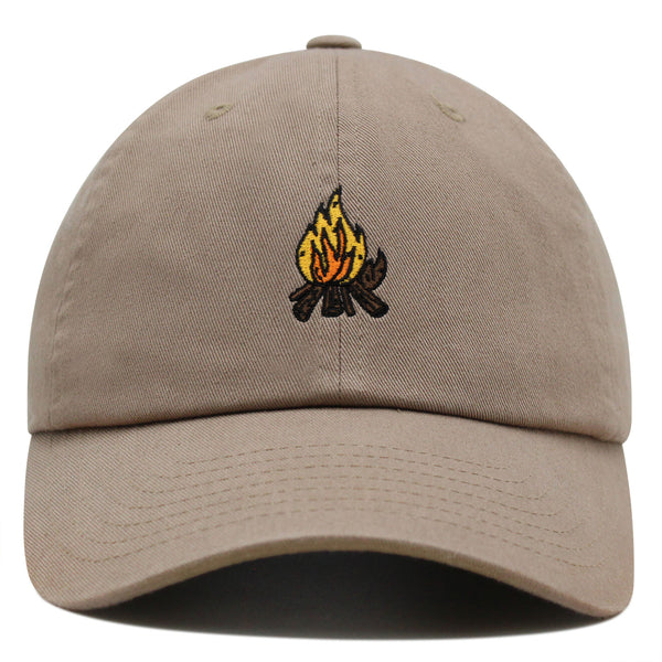 Camp Fire Premium Dad Hat Embroidered Baseball Cap Wood Pit