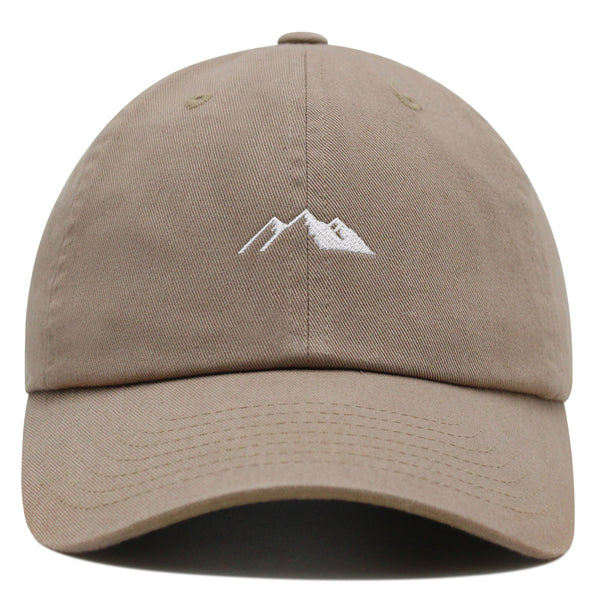 Mountain Premium Dad Hat Embroidered Baseball Cap Snowy