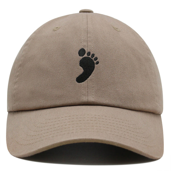 Footprint Premium Dad Hat Embroidered Baseball Cap Feet