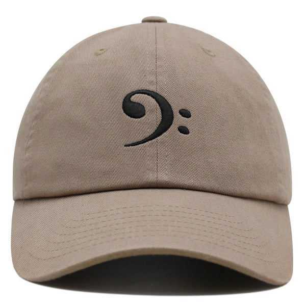 Bass Clef Premium Dad Hat Embroidered Baseball Cap Music Symbol