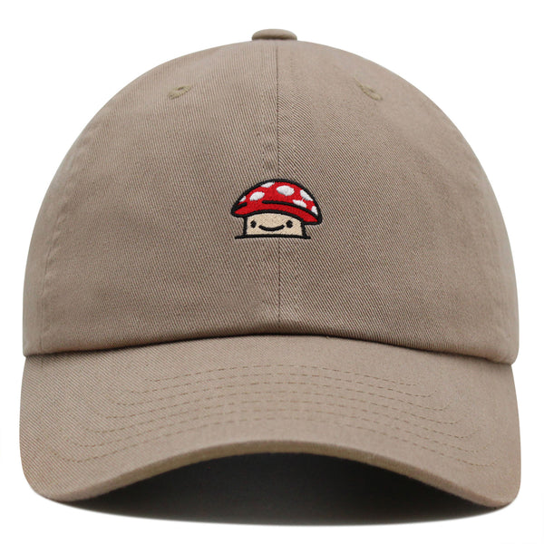 Mushroom  Premium Dad Hat Embroidered Baseball Cap Red