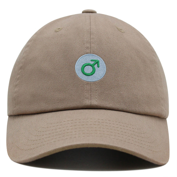 Male Gender Sign Premium Dad Hat Embroidered Baseball Cap Symbol