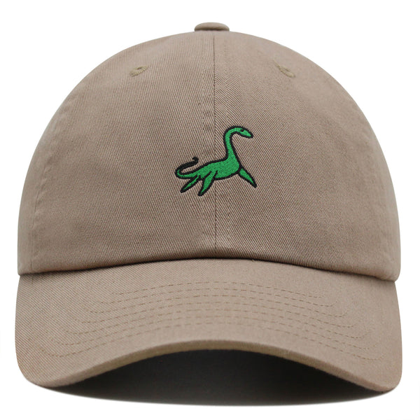 Elasmosaurus Dinosaur  Premium Dad Hat Embroidered Baseball Cap Green