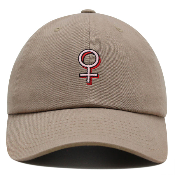 Female Gender Symbol Premium Dad Hat Embroidered Baseball Cap Tattoo