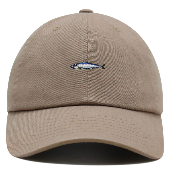 Sardines Premium Dad Hat Embroidered Baseball Cap Bait Fishing