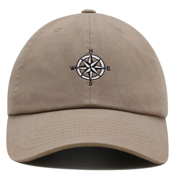 Compass Premium Dad Hat Embroidered Baseball Cap Adventure