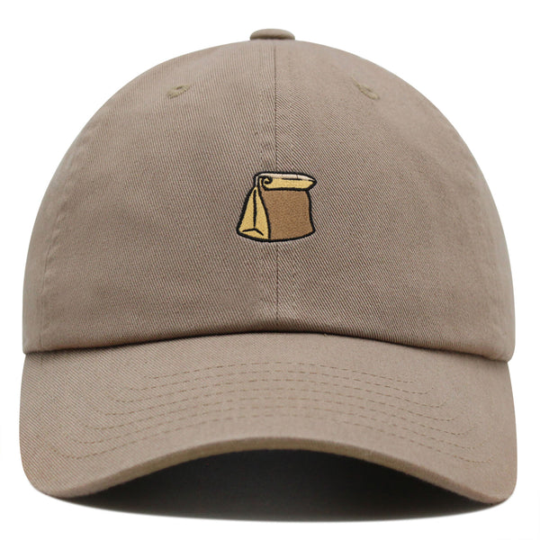 Paper Bag Premium Dad Hat Embroidered Baseball Cap Grocery