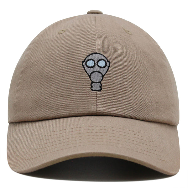 Gas Mask Premium Dad Hat Embroidered Baseball Cap Military