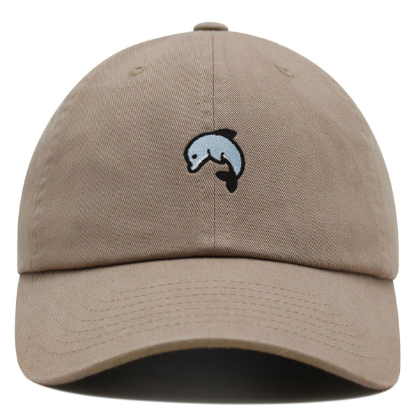 Dolphin Premium Dad Hat Embroidered Baseball Cap Ocean Cute