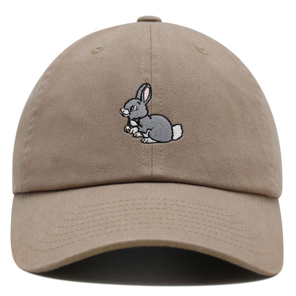 Rabbit Premium Dad Hat Embroidered Baseball Cap Cute