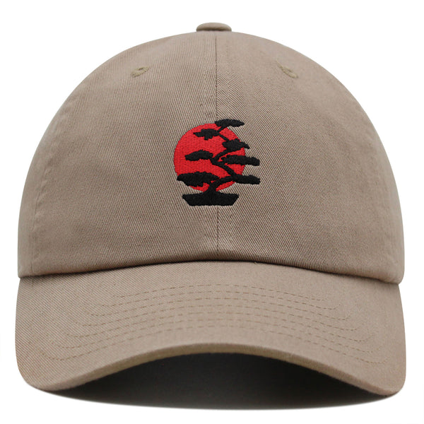 Bonsai Tree Premium Dad Hat Embroidered Baseball Cap Japanese