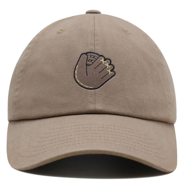 Baseball Glove Premium Dad Hat Embroidered Baseball Cap Sport