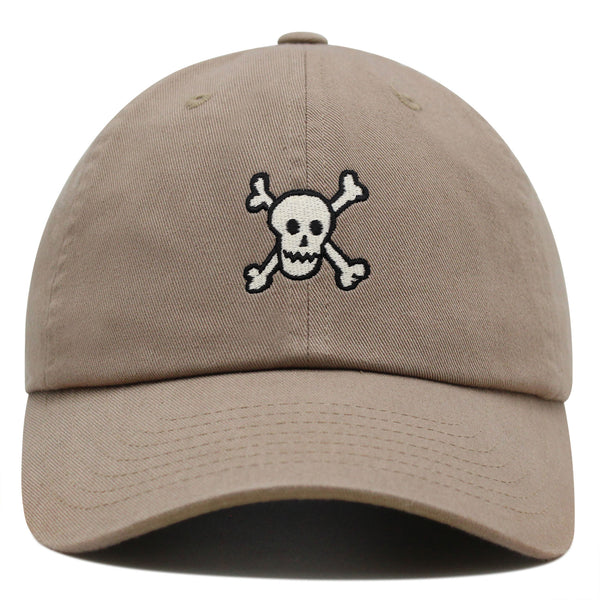 Crossbones Premium Dad Hat Embroidered Baseball Cap Skull