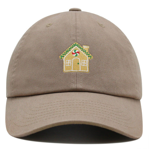 Gingerbread House  Premium Dad Hat Embroidered Baseball Cap Holiday