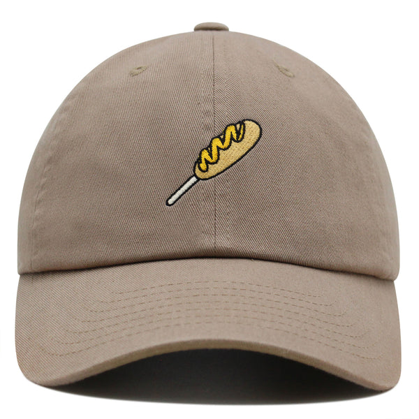 Corndog Premium Dad Hat Embroidered Baseball Cap Foodie