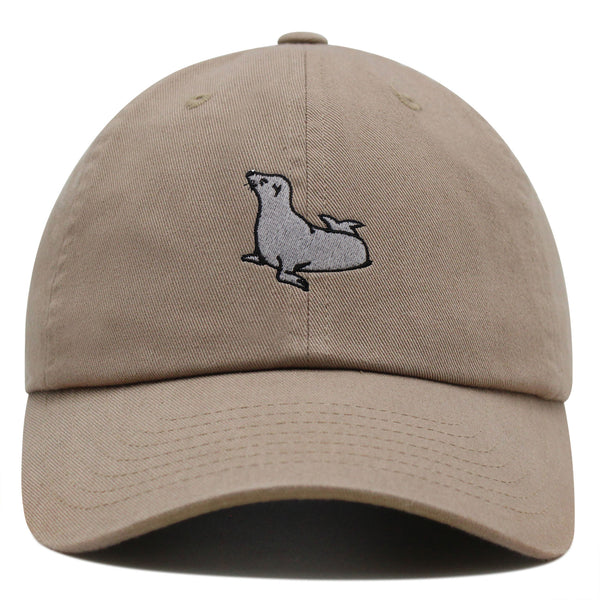 Seal Premium Dad Hat Embroidered Baseball Cap Fishing Pier