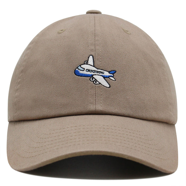 Airplane Premium Dad Hat Embroidered Baseball Cap Cute