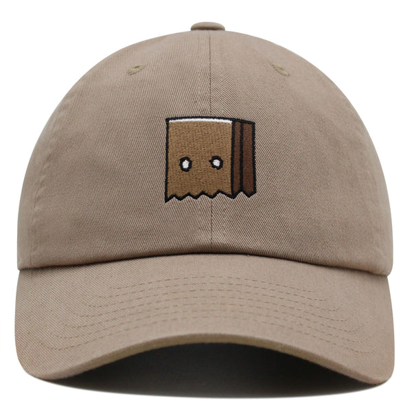 Paper Bag Mask Premium Dad Hat Embroidered Baseball Cap Funny