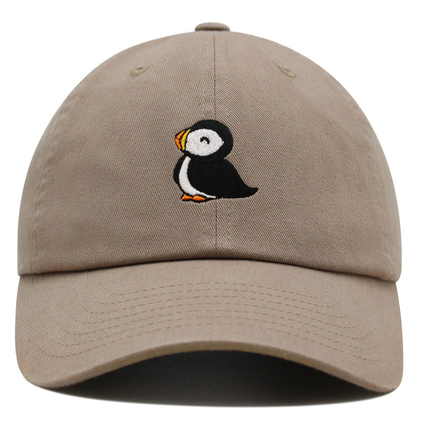 Puffin Premium Dad Hat Embroidered Baseball Cap Cute Bird