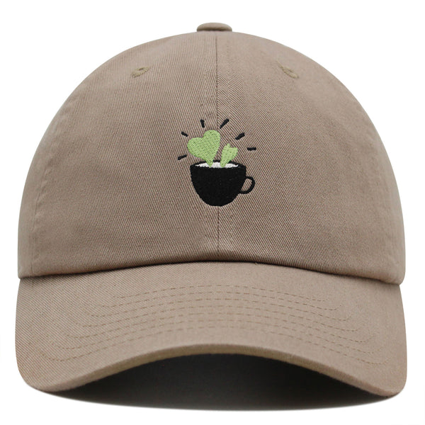 Plant in Mug Premium Dad Hat Embroidered Baseball Cap Plant