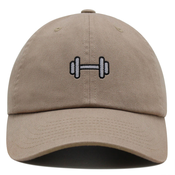 Dumbbell Premium Dad Hat Embroidered Baseball Cap Gym