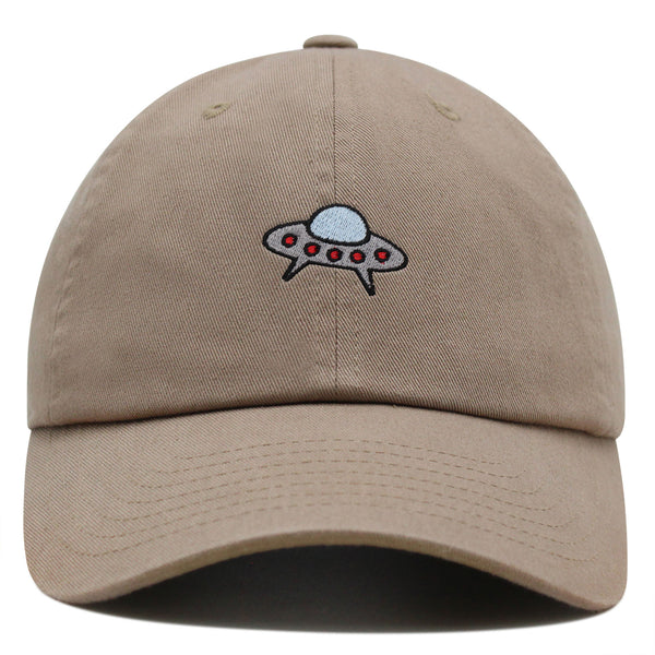 Flying Saucer UFO Premium Dad Hat Embroidered Baseball Cap Space Alien