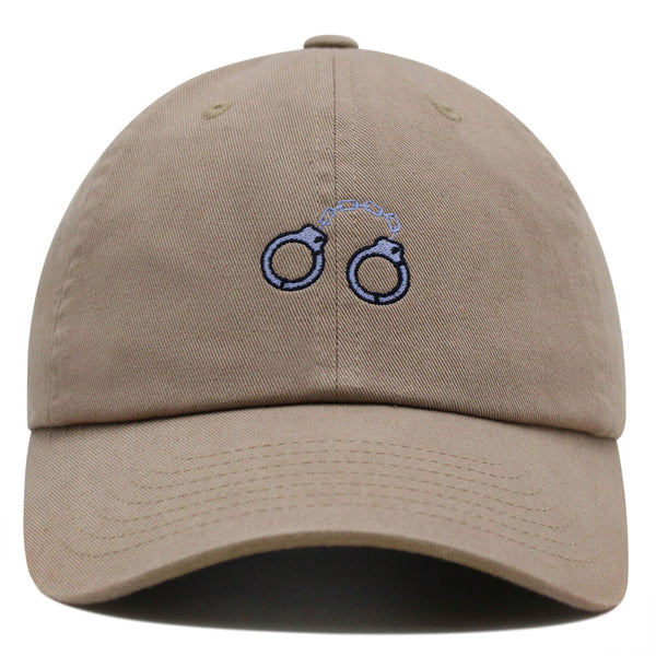 Handcuffs Premium Dad Hat Embroidered Baseball Cap Police Prisoner