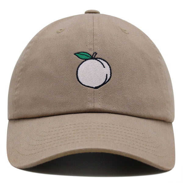 Peach Premium Dad Hat Embroidered Baseball Cap Cobbler Fruit