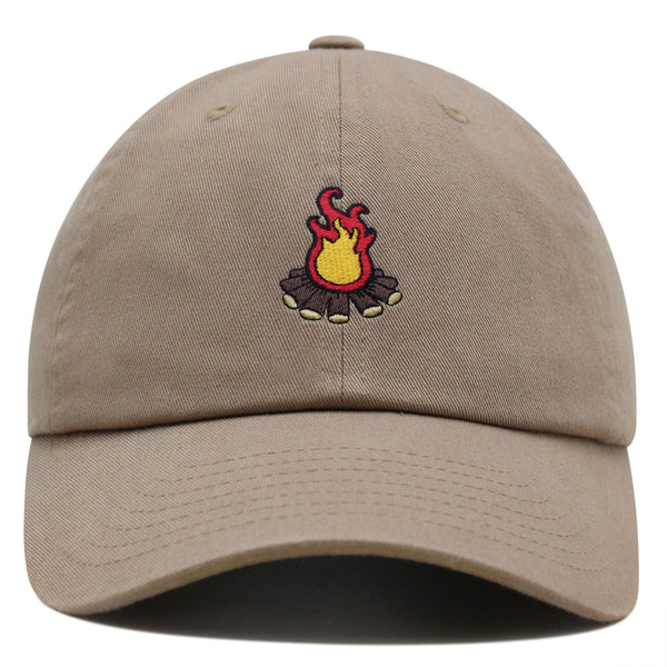 Camp Fire Premium Dad Hat Embroidered Baseball Cap Grill Pit