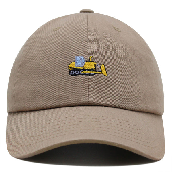 Bulldozer Premium Dad Hat Embroidered Baseball Cap Construction