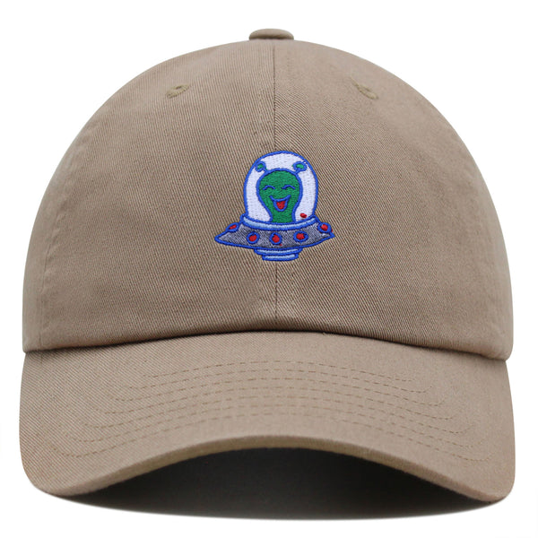 Flying Saucer Premium Dad Hat Embroidered Baseball Cap UFO