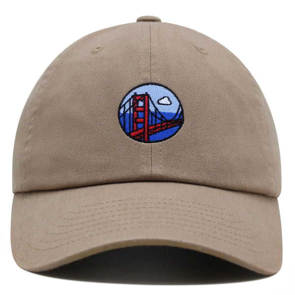 San Francisco Bridge Premium Dad Hat Embroidered Baseball Cap Travel Logo