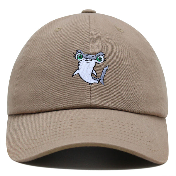 Hammerhead Shark Premium Dad Hat Embroidered Baseball Cap Cute Fish