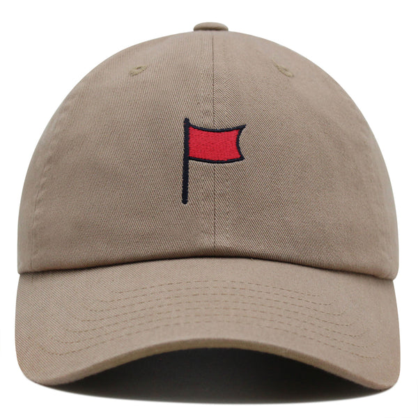 Red Flag Premium Dad Hat Embroidered Baseball Cap Symbol