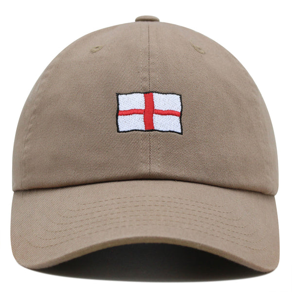 England Flag Premium Dad Hat Embroidered Baseball Cap Fluttering