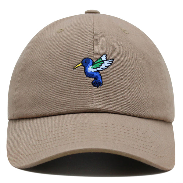 Hummingbird Premium Dad Hat Embroidered Cotton Baseball Cap Cute Bird