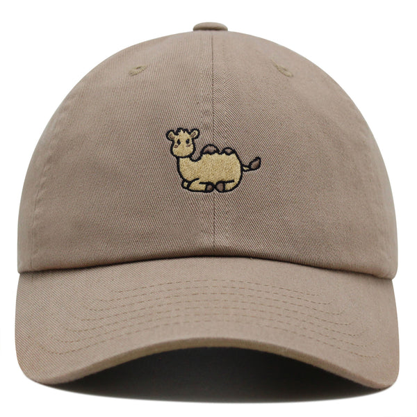 Camel Sitting Premium Dad Hat Embroidered Cotton Baseball Cap Cute Desert